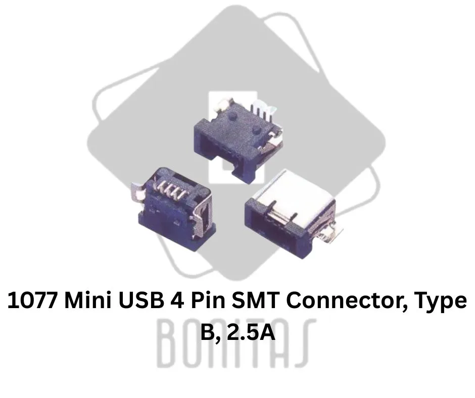 1077 Mini USB 4 Pin SMT Type B