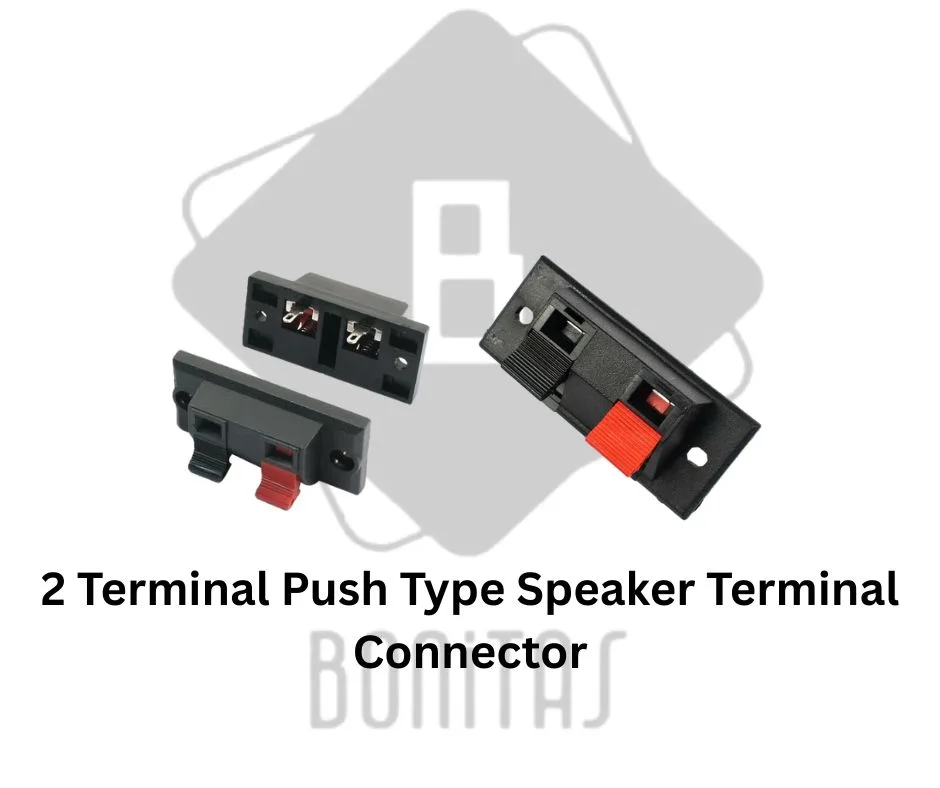 2 Terminal Push Type Speaker Terminal Connector