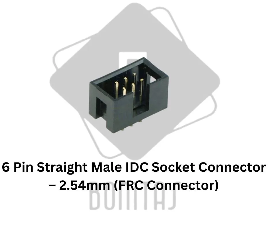 6 pin male FRC connector