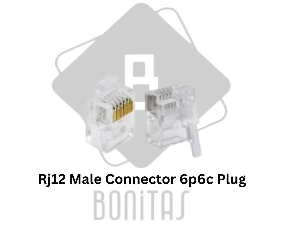 Rj12 Male Connector 6p6c Plug
