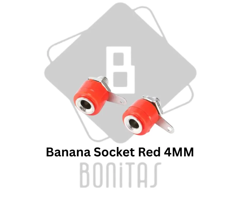 Banana socket red 4mm
