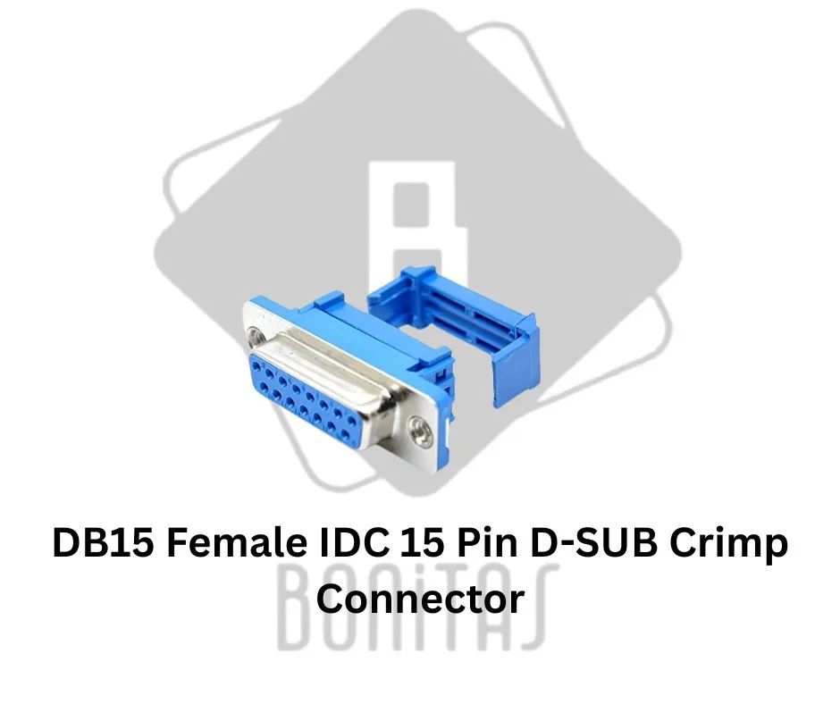 DB15 Female IDC 15 Pin D-SUB Crimp Connector