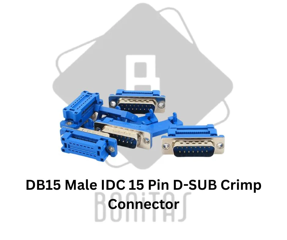 DB15 Male IDC 15 Pin D-SUB Crimp Connector