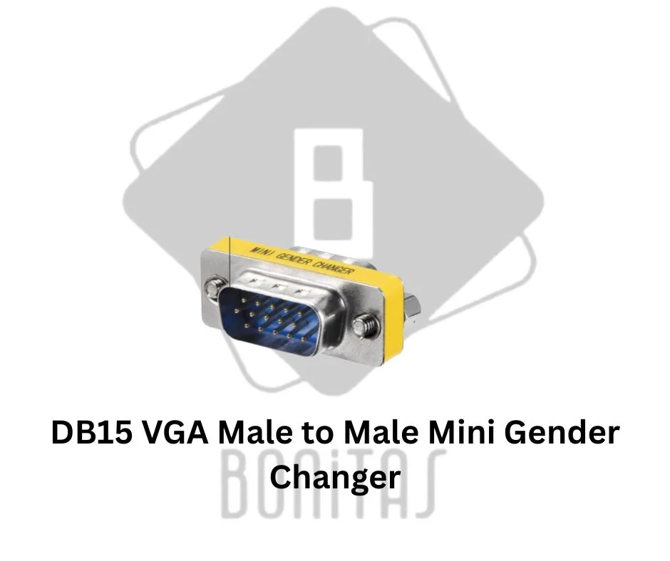DB15 VGA Male to Male Mini Gender Changer