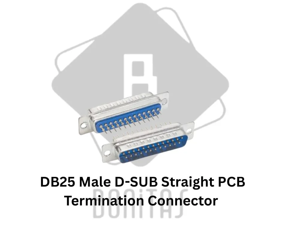 DB25 Male D-SUB Straight PCB Termination Connector