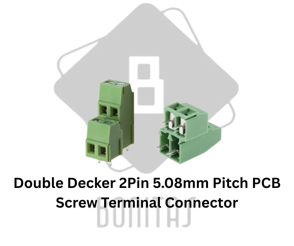 Double Decker 2Pin 5.08mm Pitch PCB Screw Terminal Connector