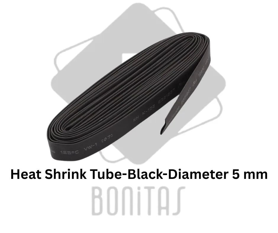 Heat Shrink Tube-Black-Diameter 5 mm