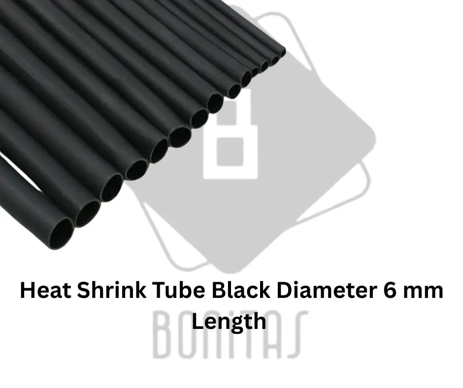 Heat Shrink Tube Black Diameter 6 mm Length