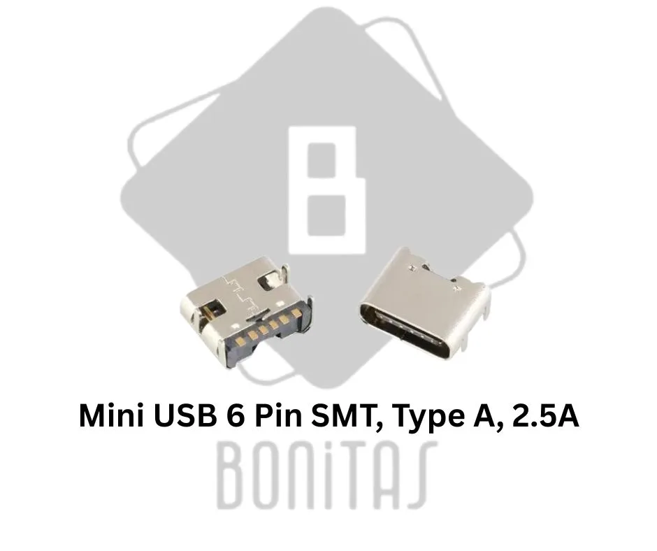 Mini Usb 6 Pin SMT Type A