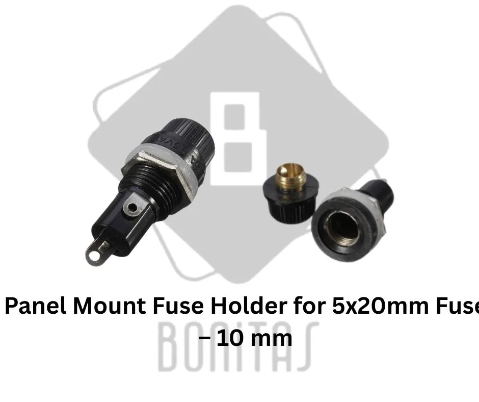 Panel Mount Fuse Holder for 5x20mm Fuse – 10 mm