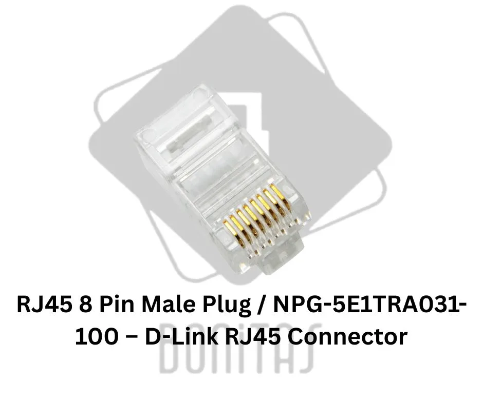 RJ45 8 Pin Male Plug NPG-5E1TRA031-100 – D-Link RJ45 Connector