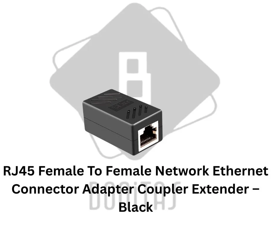 RJ45 Female To Female Network Ethernet Connector Adapter Coupler Extender – Black