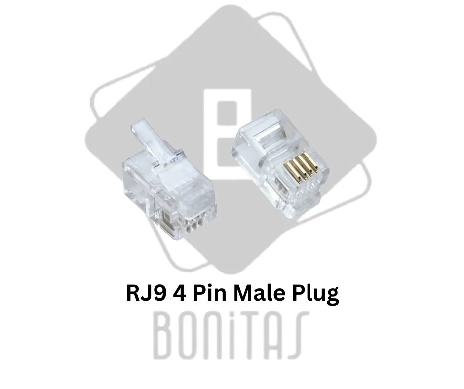 RJ9 4 Pin Male Plug